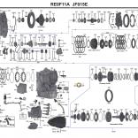 Каталог деталей вариатора CVT Jatco JF015E