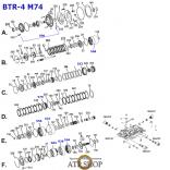 Каталог деталей АКПП BTR М74 - 4-х ступенчатая Ssangyong