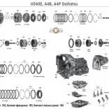  Каталог деталей АКПП U540E