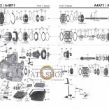 (Каталог деталей) АКПП KM175, A4AF1, A4AF-2, A4BF1, A4BF2 Mitsubishi 