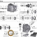 АКПП RL3F01A, RN3F01A (Каталог деталей)