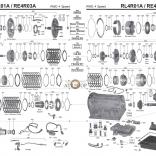 АКПП RL4R01A / RE4R01A / RE4R03A (Каталог деталей)