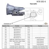 DSI-6 M78 фишка распиновка у АКПП