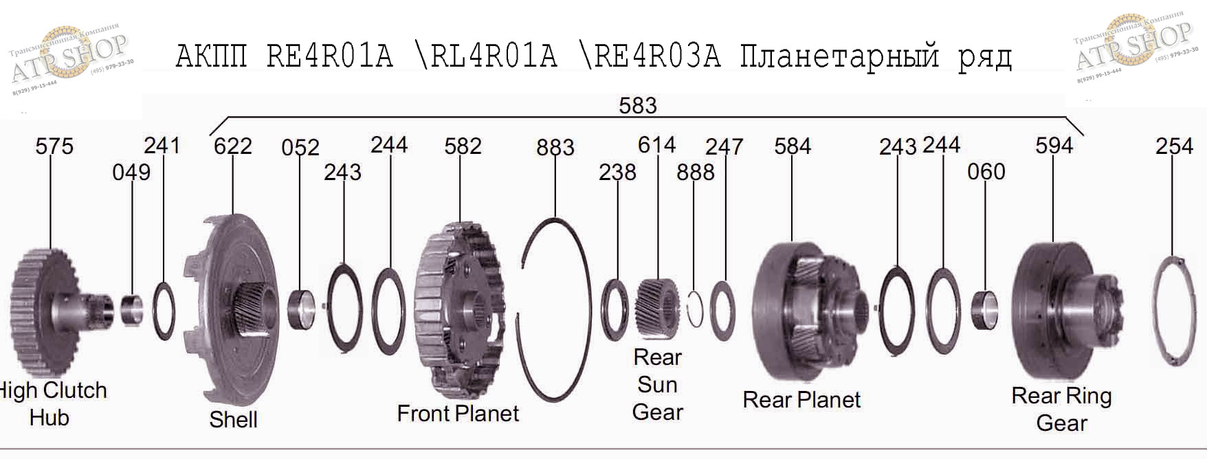 Re5r05a схема акпп