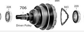 Подшипник, Bearing, RE0F10A/JF011E, Secondary Pulley to Rear Cover,(Secondary Pulley Big), (90x45x17), OEM