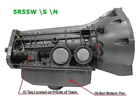 5R55W табличка акпп