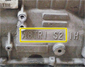 табличка АКПП transmission plate A8TR1